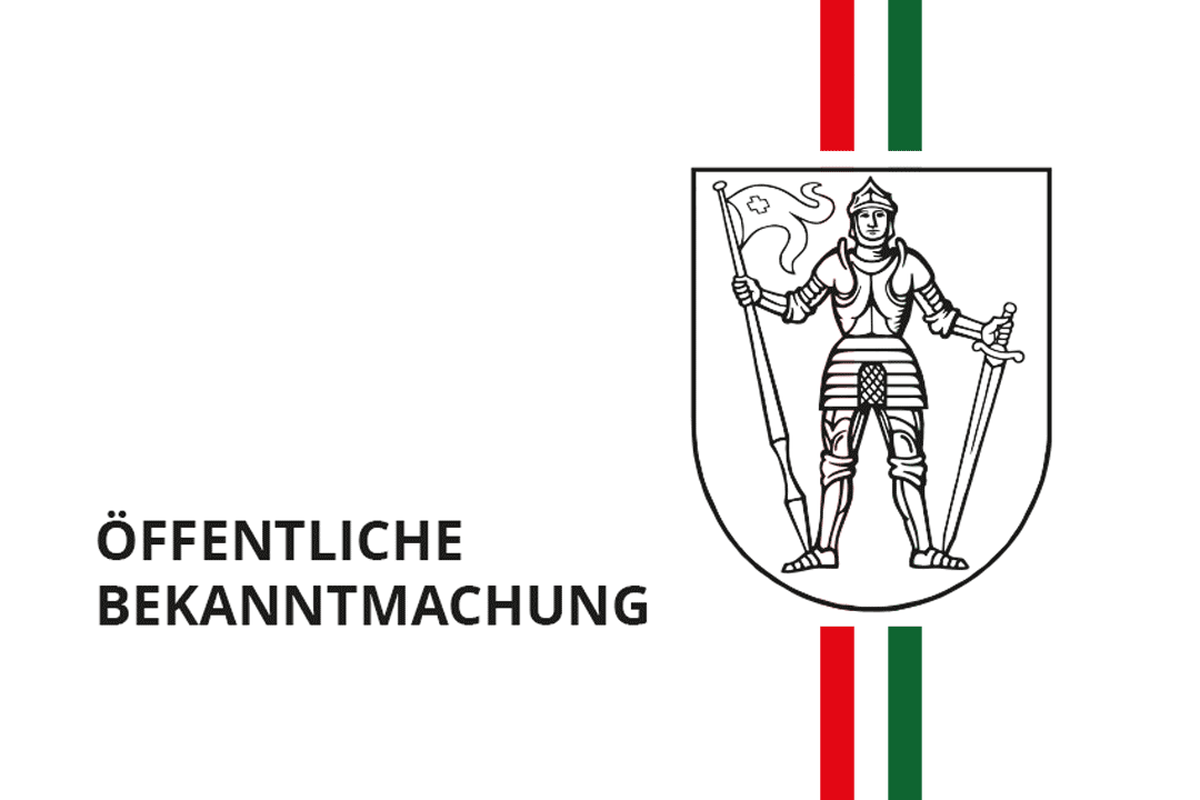 Stadt Rastenberg, Öffentliche Bekanntmachung