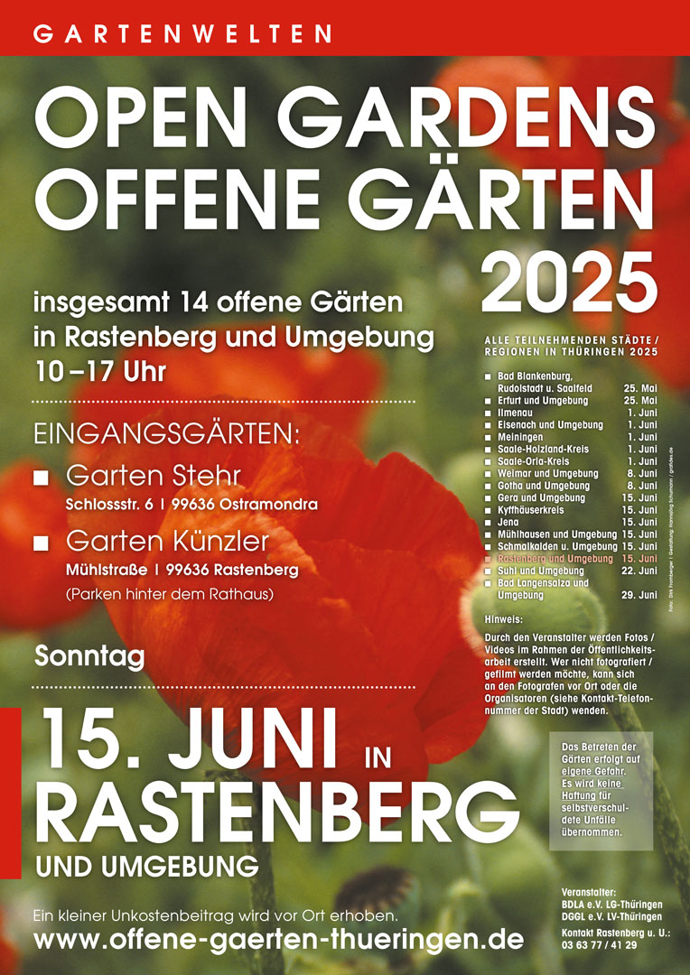 Offene Gärten, Rastenberg, Ostramondra