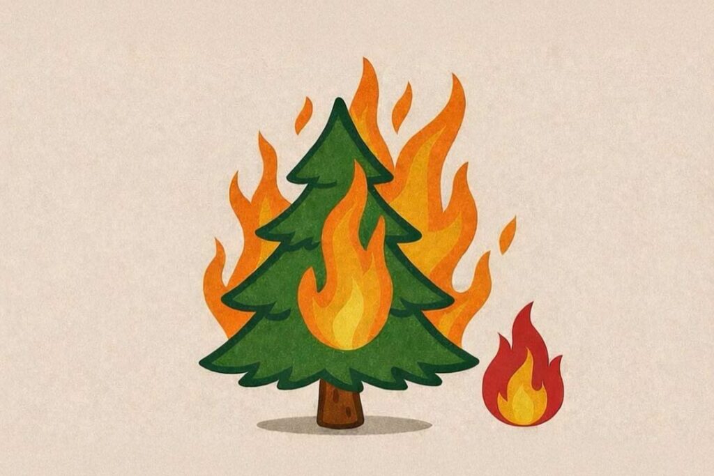 Rastenberg, Weihnachtsbaumverbrennen