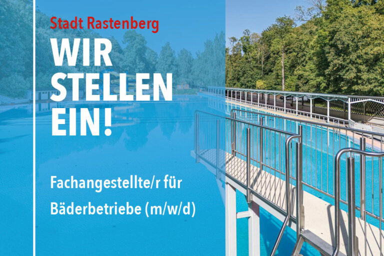 Schwimmbad Rastenberg - Stellensuche