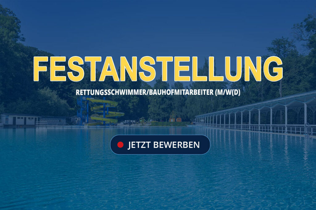 Schwimmbad Stadt Rastenberg, Stellenausschreibung, Jobangebot - im öffentlichen Dienst