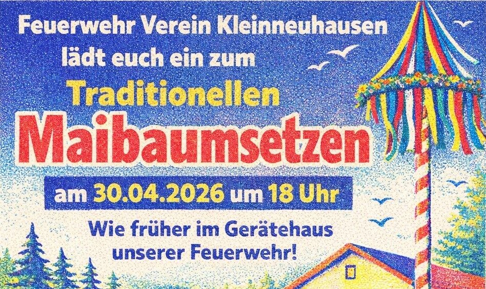 Traditionelles Maibaumsetzten