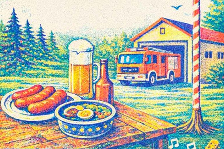 Kleinneuhausen lädt ein zum Maibaumsetzen