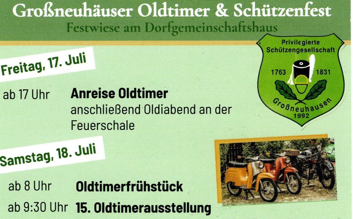 Großneuhäuser Oldtimer & Schützenfest
