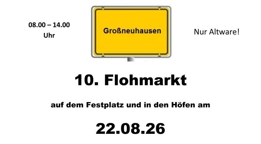 10. Flohmarkt in Großneuhausen