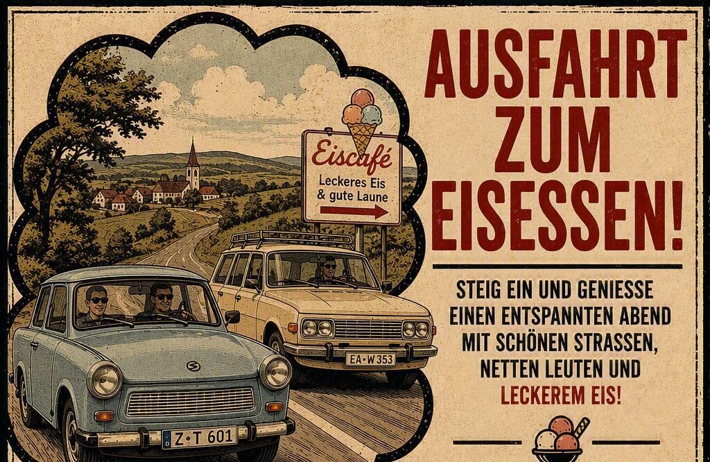 Ausfahrt zum Eisessen in Großneuhausen