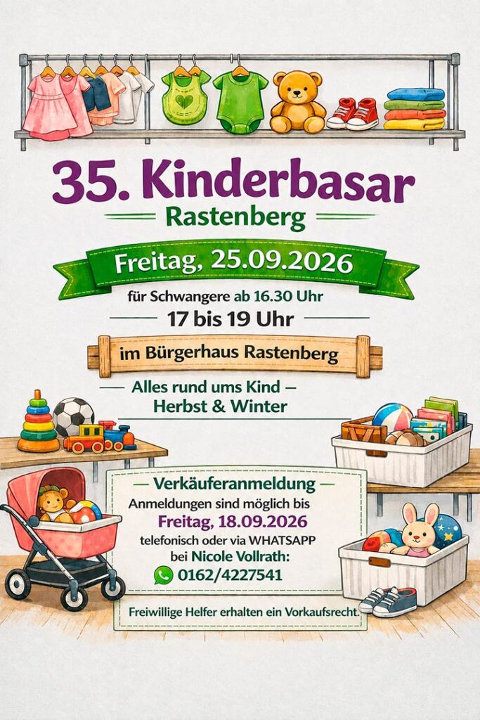 Rastenberger Kinderbasar, alles rund ums Kind - Herbst & Winter